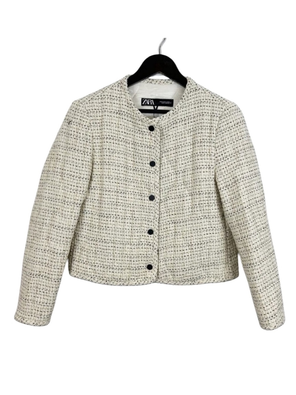 Zara Quilted Cropped Jacket Size Medium